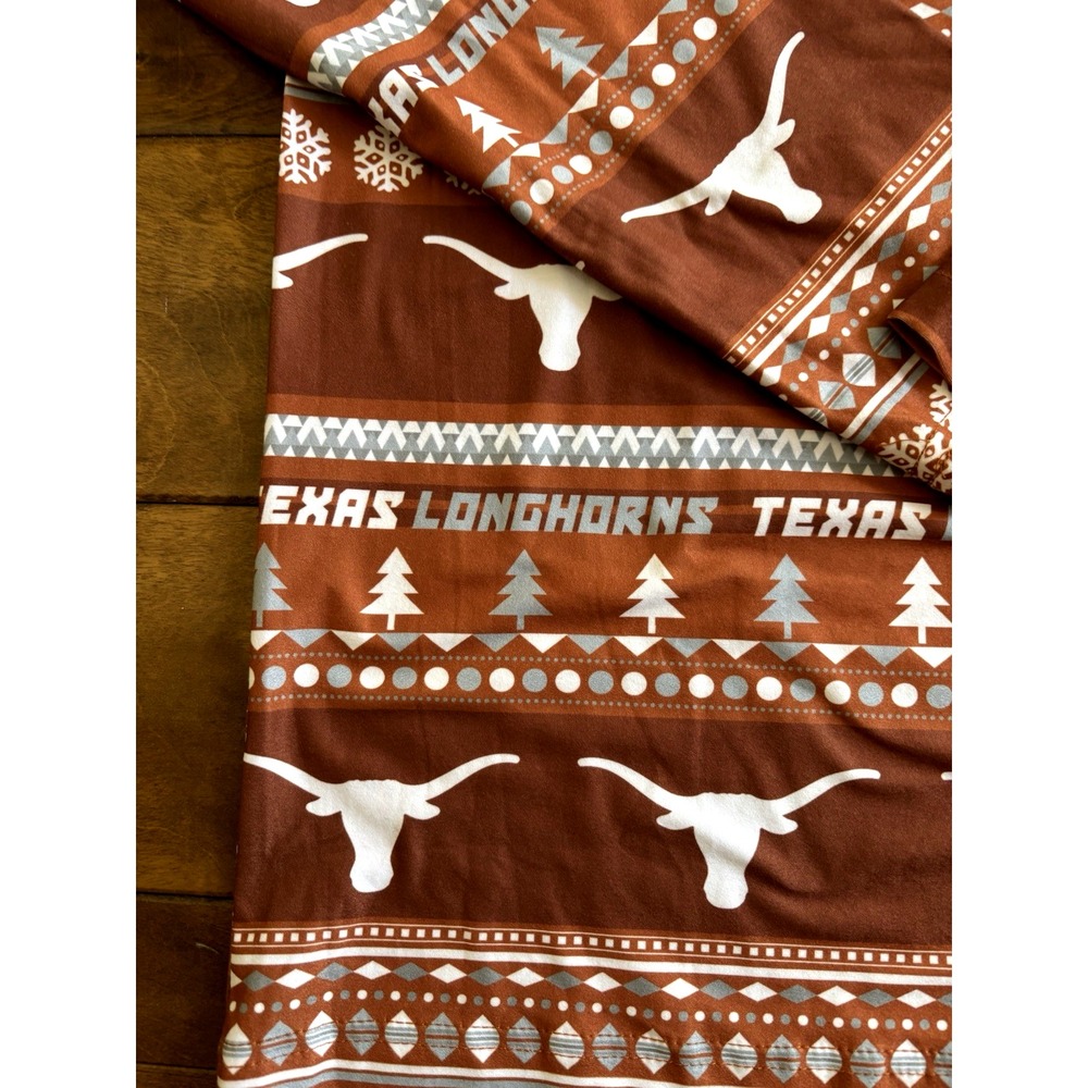Concepts Sport Texas Longhorns Mens Sz M Burnt Orange Fair Isle Sleepwear Top - Picture 4 of 9